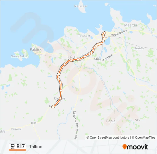 R17 Train Line Map