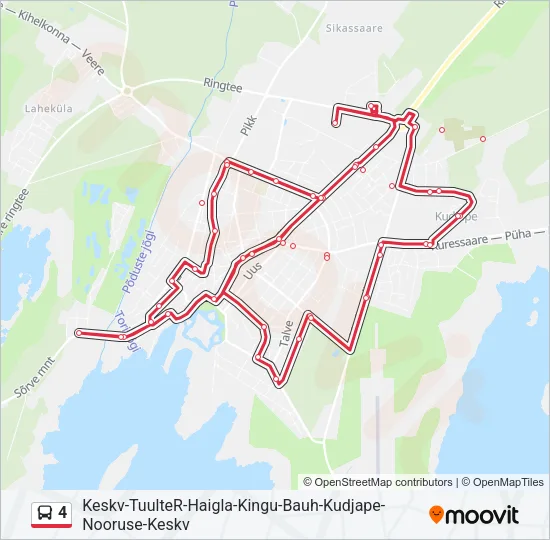 4 Bus Line Map
