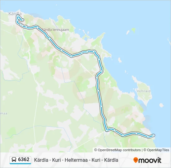 Автобус 6362: карта маршрута