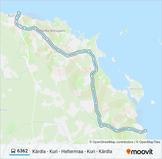 Автобус 6362: карта маршрута