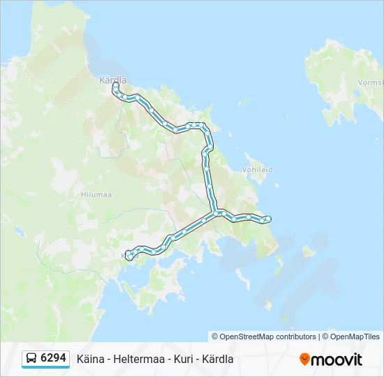 Автобус 6294: карта маршрута