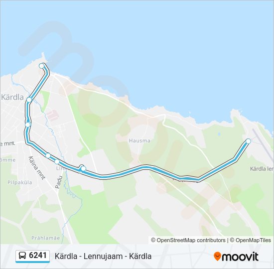 Автобус 6241: карта маршрута