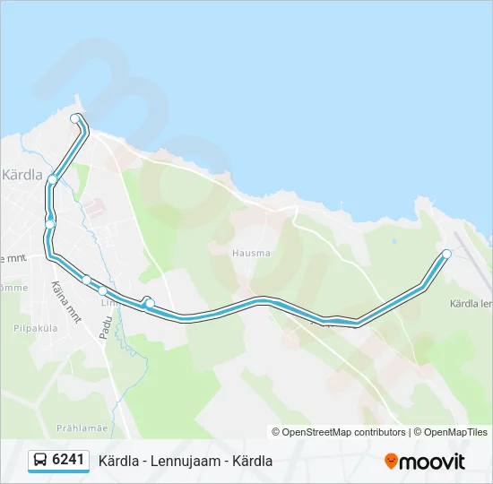 Автобус 6241: карта маршрута