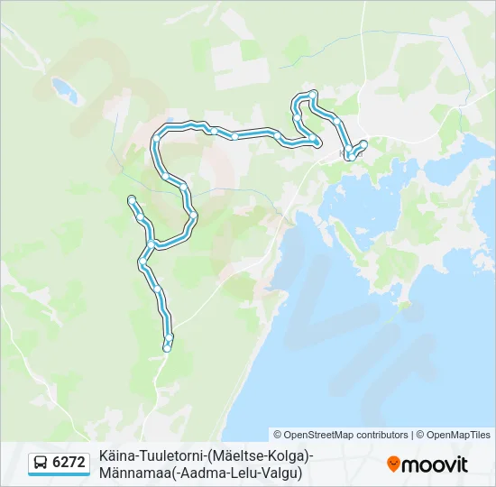 Автобус 6272: карта маршрута