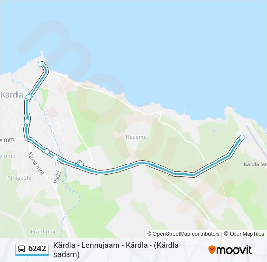 Автобус 6242: карта маршрута