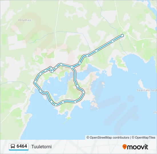 Автобус 6464: карта маршрута