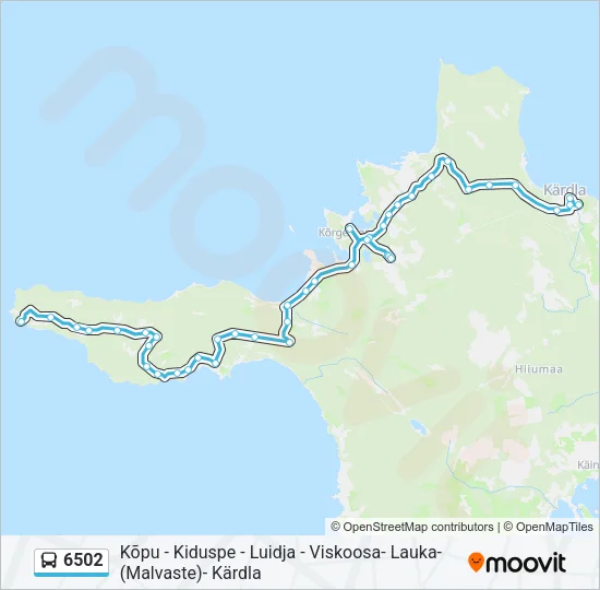 6502 Bus Line Map