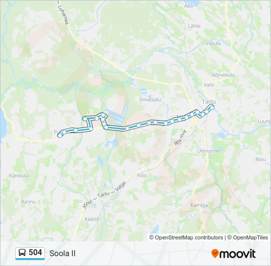Автобус 504: карта маршрута