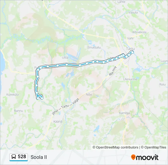 Автобус 528: карта маршрута
