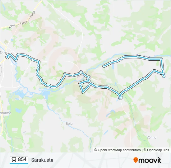 Автобус 854: карта маршрута