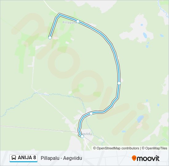 Автобус ANIJA 8: карта маршрута