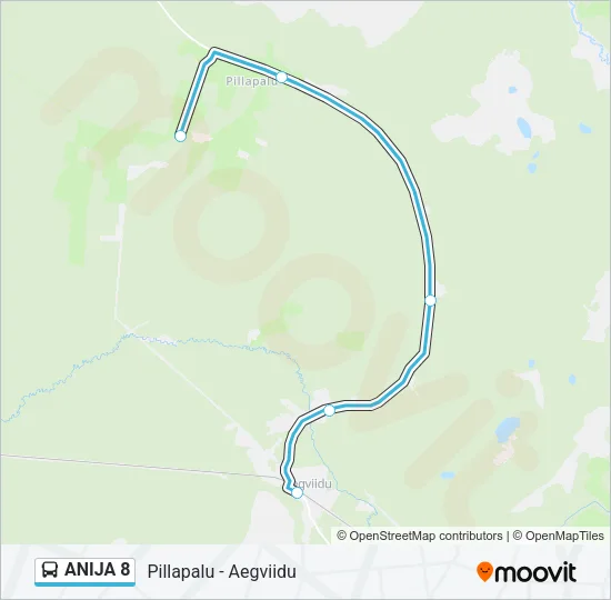 ANIJA 8 Bus Line Map