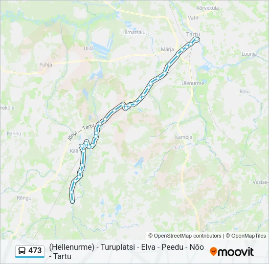 Автобус 473: карта маршрута