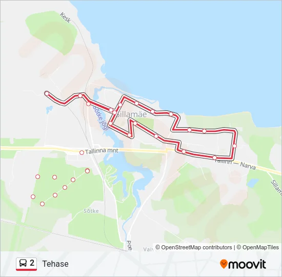 2 Bus Line Map