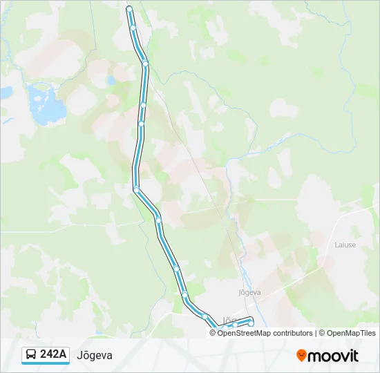 Автобус 242A: карта маршрута