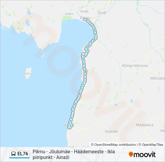 EL76 Bus Line Map