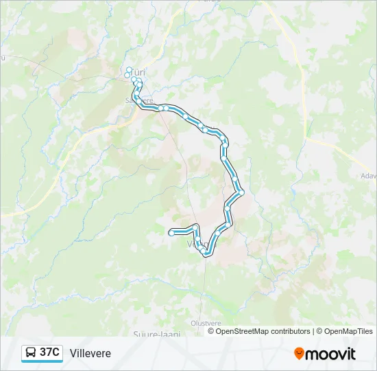37C Bus Line Map