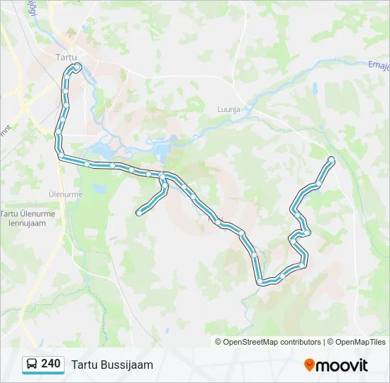 240 Bus Line Map