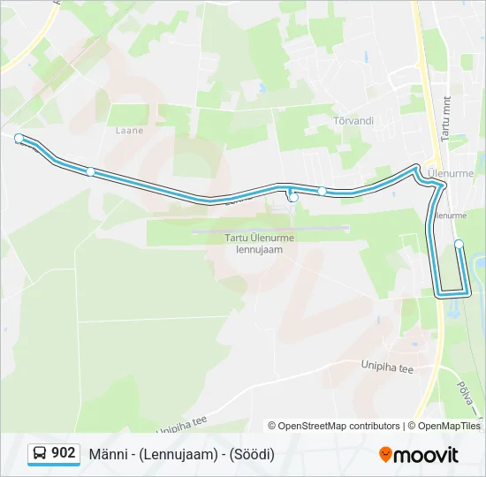 902 Bus Line Map