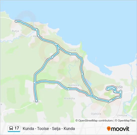 Автобус 17: карта маршрута