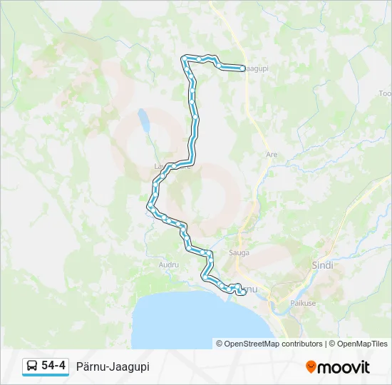 Автобус 54-4: карта маршрута
