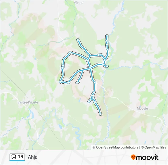 Автобус 19: карта маршрута