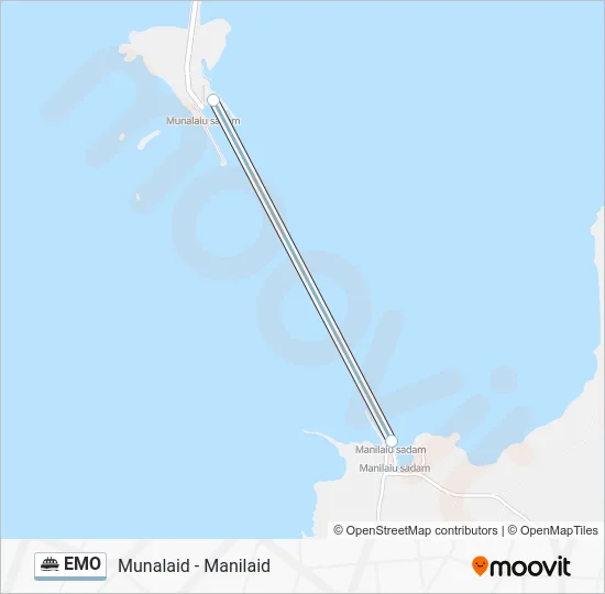 Паром EMO: карта маршрута