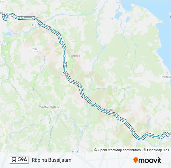 59A Bus Line Map