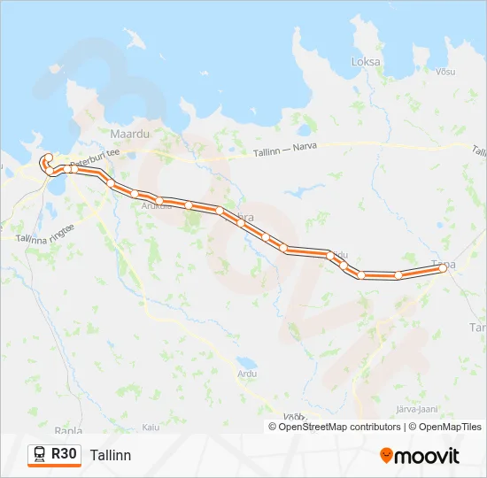 R30 Route: Schedules, Stops & Maps - Tallinn (Updated)