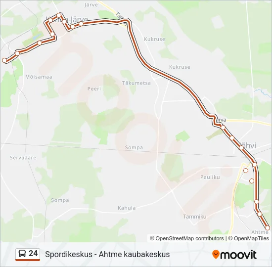 24 Bus Line Map