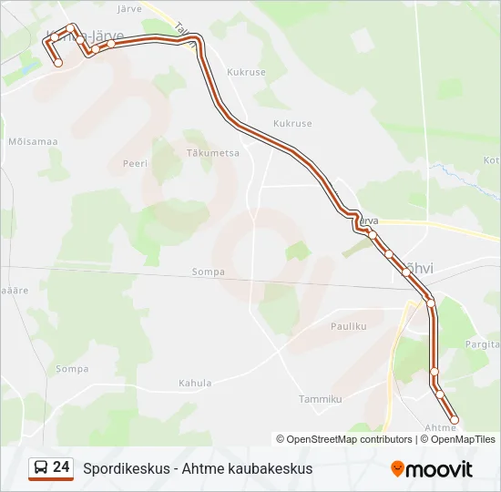 24 Bus Line Map