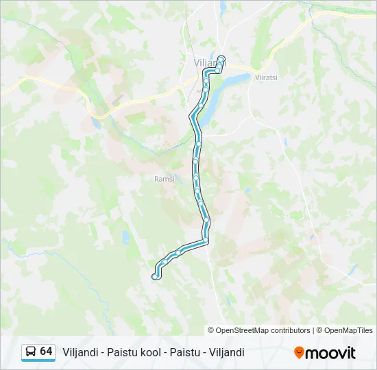 64 Bus Line Map