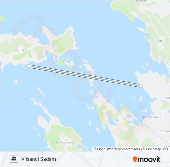 PAPISSAARE-VILSANDI ferry Line Map