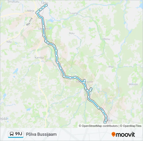 99J Bus Line Map