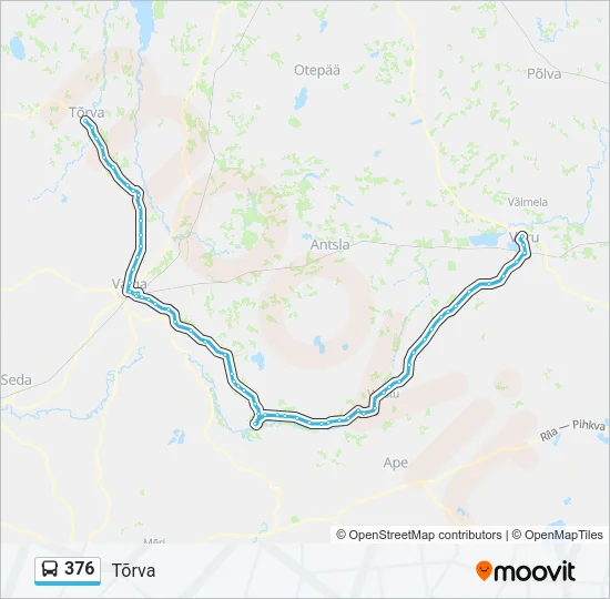 376 Bus Line Map