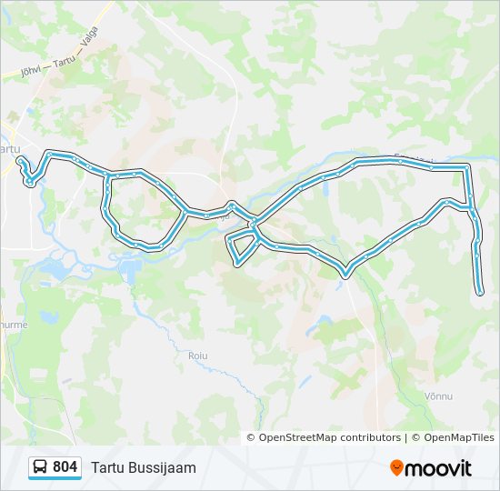 804 Bus Route Map 804 Route: Schedules, Stops & Maps - Tartu Bussijaam (Updated)