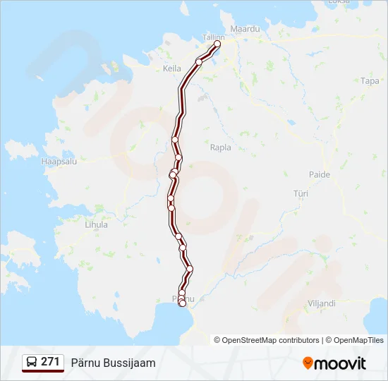 271 Bus Line Map