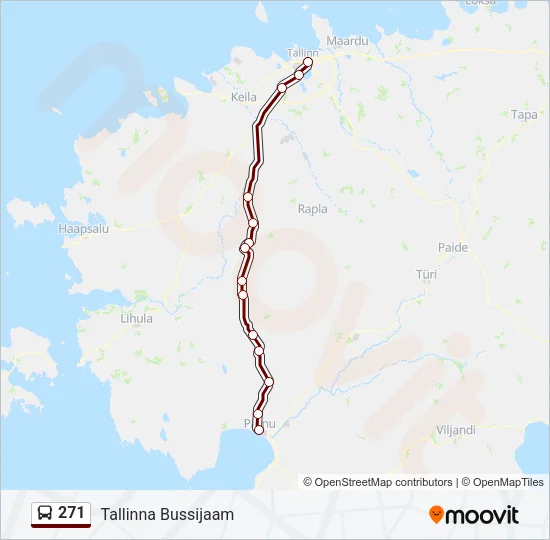 271 Bus Line Map