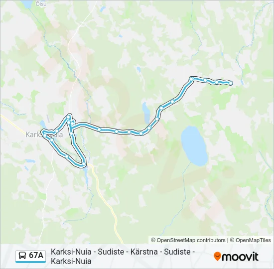67A Bus Line Map