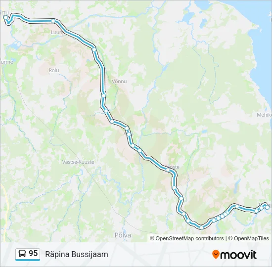 95 Bus Line Map