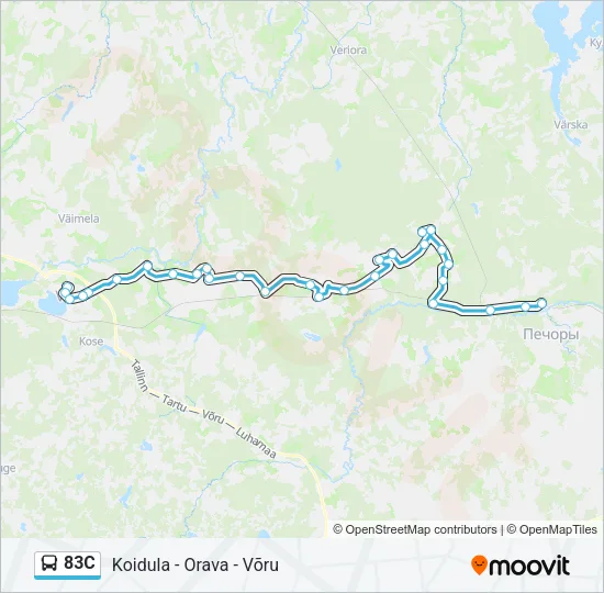83C Bus Line Map