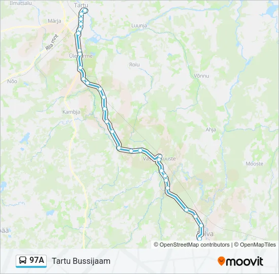 97A Bus Line Map