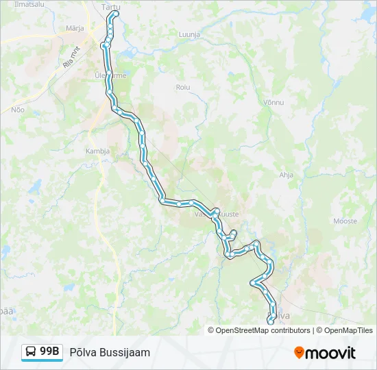 99B Bus Line Map