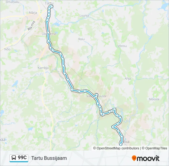 99C Bus Line Map