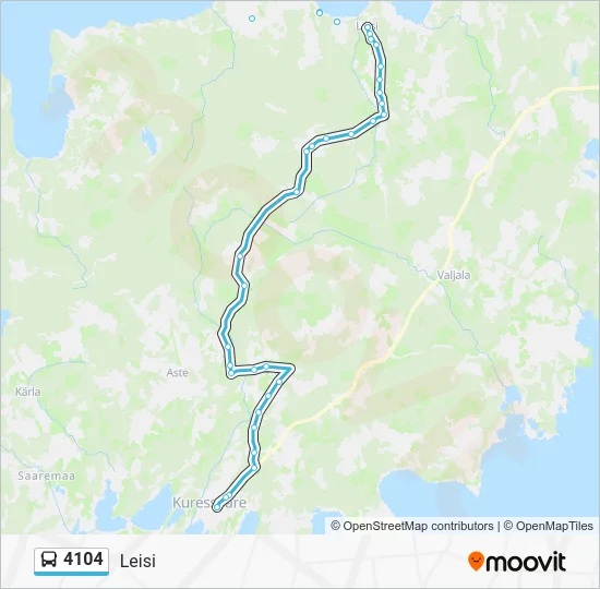 Автобус 4104: карта маршрута
