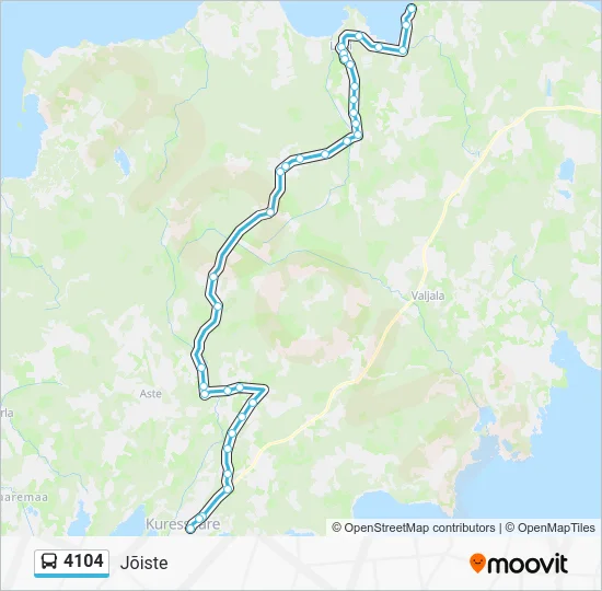 Автобус 4104: карта маршрута
