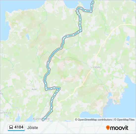 4104 Bus Line Map