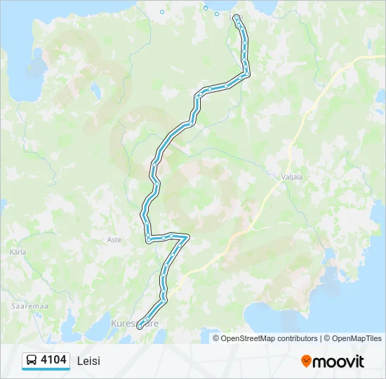 4104 Bus Line Map