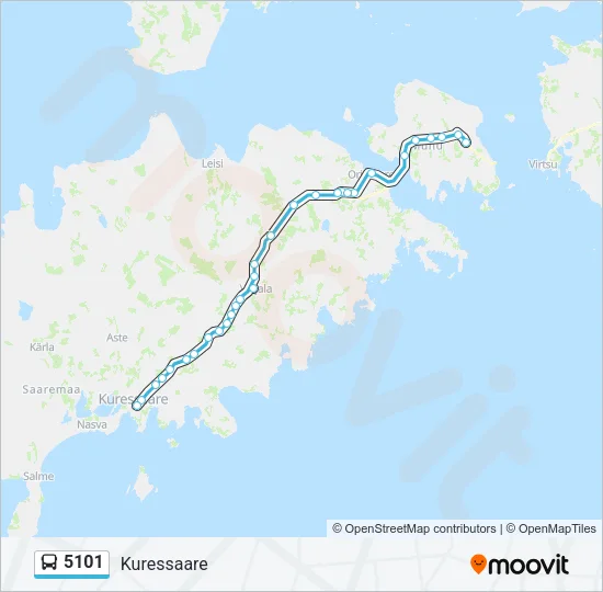 5101 Bus Line Map
