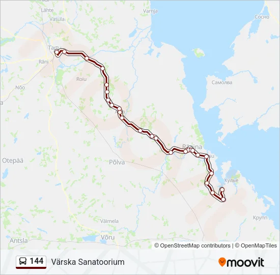 144 Bus Line Map